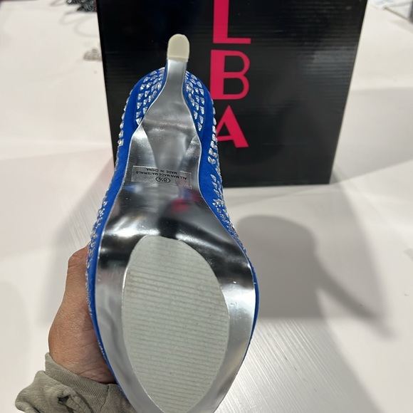 Alba blue mirrored stiletto heel size 8.5 NIB - Picture 3 of 7